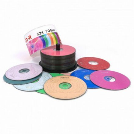 Диск CD-R MIREX Random Color, 700 Мб, 48x, Cake Box (упаковка на шпиле), КОМПЛЕКТ 50 шт., цветные, UL120009A8B Диск CD-R MIREX Random Color, 700 Мб, 48x, Cake Box (упаковка на шпиле), КОМПЛЕКТ 50 шт., цветные, UL120009A8B