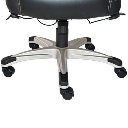 Кресло HAWASAN (ХАВАСАН) "Target EX-567", откидные подлокотники, рециклированная кожа, черное, 532974