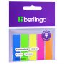 Флажки-закладки Berlingo "Ultra Sticky", 44*12мм, 25л*5 неоновых цветов, европодвес