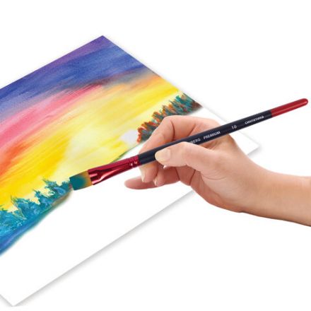 Кисть синтетика, плоская № 10, BRAUBERG PREMIUM, 201019 Кисть синтетика, плоская № 10, BRAUBERG PREMIUM, 201019