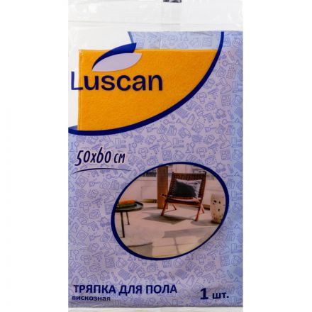 Тряпка для пола универсальная Luscan вискоза 50х60 см Тряпка для пола универсальная Luscan вискоза 50х60 см