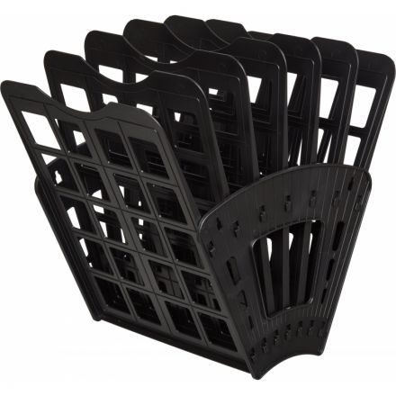 Лоток для бумаг Attache Веер сборный на 6 отделений черный юк