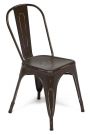 Стул Лофт Чаир/Loft Chair (мод.012) металл, 45х35х85см, коричневый/античный коричневый