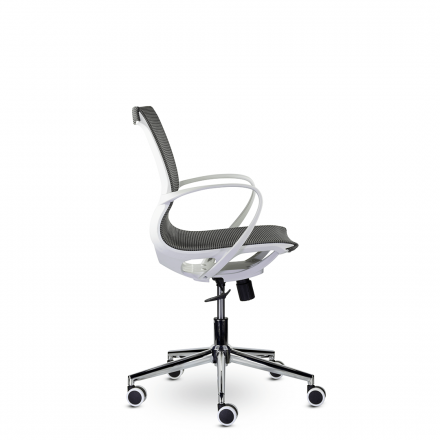 Кресло М-805 Йота/Yota white PL TC-02 (серый)