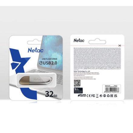 Флеш-диск 32 GB NETAC U352, USB 2.0, металлический корпус, серебристый, NT03U352N-032G-20PN Флеш-диск 32 GB NETAC U352, USB 2.0, металлический корпус, серебристый, NT03U352N-032G-20PN