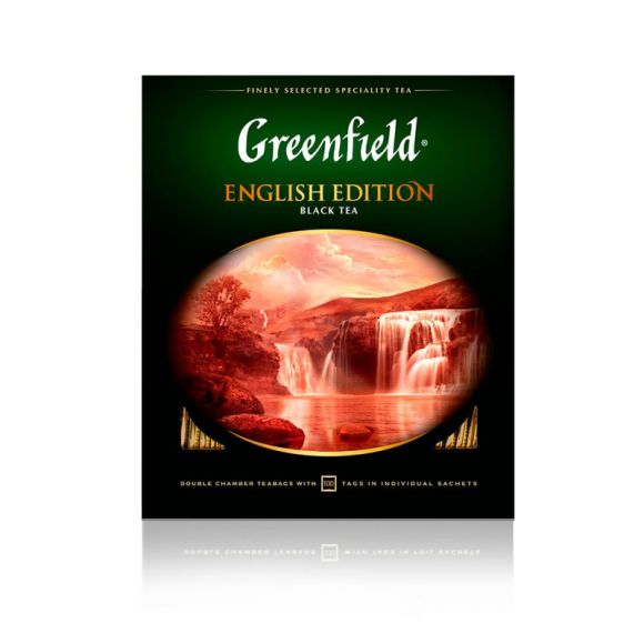 Чай Greenfield English Edition черный фольгир.100пак/уп