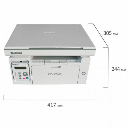 МФУ лазерное PANTUM M6507W "3 в 1", А4, 22 стр./мин., 20000 стр./мес., Wi-Fi