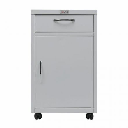 Тумба медицинская подкатная HILFE "МД ТП-2" 710х420х490 мм, с ящиком, цвет белый, S26199402209 Тумба медицинская подкатная HILFE "МД ТП-2" 710х420х490 мм, с ящиком, цвет белый, S26199402209