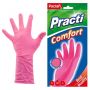 Перчатки МНОГОРАЗОВЫЕ латексные PACLAN "Practi Comfort", хлопчатобумажное напыление, размер 7,5-8, M (средний), розовые, вес 62 г, 407651 Перчатки МНОГОРАЗОВЫЕ латексные PACLAN "Practi Comfort", хлопчатобумажное напыление, размер 7,5-8, M (средний), розовые, вес 62 г, 407651