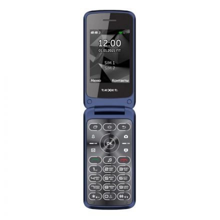 Мобильный телефон teXet ТМ-408 цвет синий