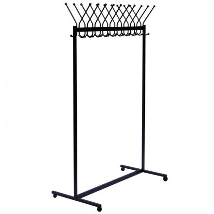 Вешалка I_KD_Гардеробная КР-12ЛМ на колесах черный Вешалка I_KD_Гардеробная КР-12ЛМ на колесах черный