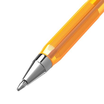 Ручка шариковая BRAUBERG "M-500 ORANGE TONE", СИНЯЯ, корпус тонированный оранжевый, узел 0,7 мм, линия письма 0,35 мм, 143451