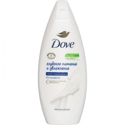 Гель для душа ДАВ Глубокое Питание и Увлажнение крем 250 мл Гель для душа ДАВ Глубокое Питание и Увлажнение крем 250 мл