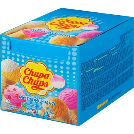 Карамель Chupa Chups Мороженое 12X100 (нов ШБ) ШК pvm 8252776