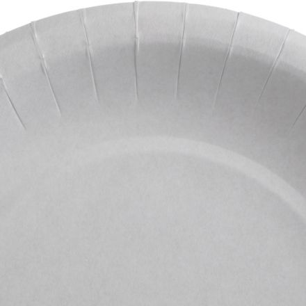 Тарелка одноразовая 21см, белая, 500шт/кор