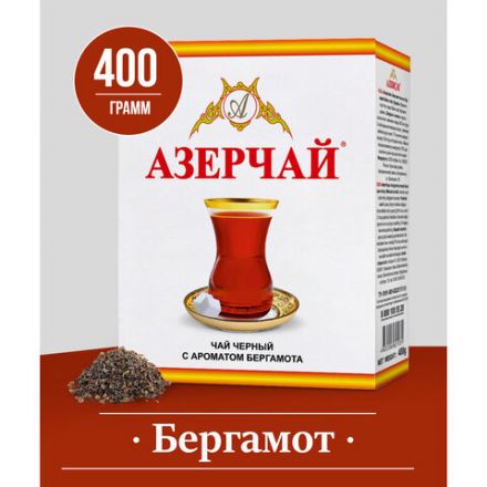 Чай листовой АЗЕРЧАЙ черный с ароматом бергамота среднелистовой 400 г, ш/к 21031, 416757 Чай листовой АЗЕРЧАЙ черный с ароматом бергамота среднелистовой 400 г, ш/к 21031, 416757