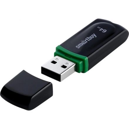 Флеш-память Smartbuy UFD 64GB Paean Black (SB64GBPN-K) - [bulk