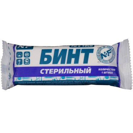 Перевяз. ср-ва Бинт стер. 7мх10см, пл.32г Ньюфарм ШК80650