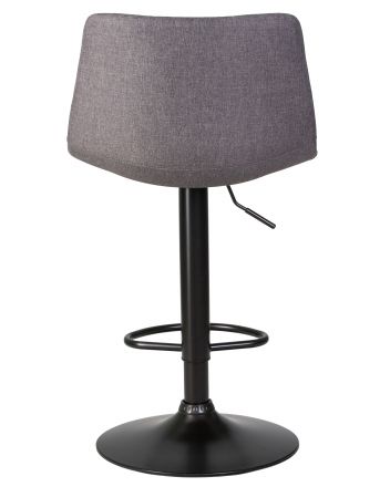Стул барный DOBRIN TAILOR BLACK, серая ткань (188-55) Стул барный DOBRIN TAILOR BLACK, серая ткань (188-55)