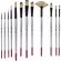 Набор кистей худож Комус Арт,синт.сред.жестк,корот.ручк,черн.пенал,12шт/наб Набор кистей худож Комус Арт,синт.сред.жестк,корот.ручк,черн.пенал,12шт/наб