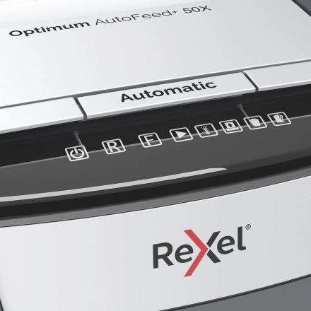 Шредер (уничтожитель) Rexel Optimum AutoFeed+ 50X 4ур.секр.,50лист,20л