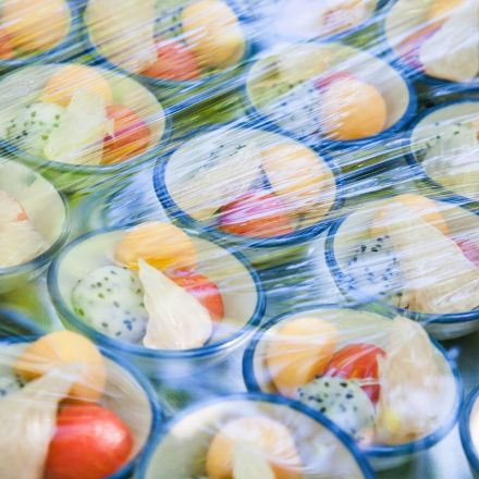 Пленка пищевая полиэтиленовая 45 см x 200 м, 7 мкм, прозрачная