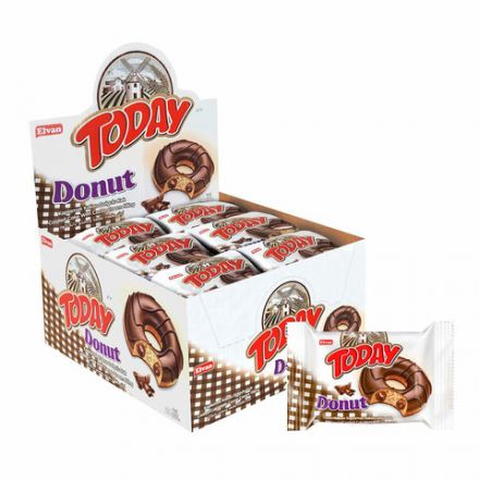 Кекс TODAY "Donut", со вкусом какао, ТУРЦИЯ, 24 штуки по 40 г в шоу-боксе, 1368т Кекс TODAY "Donut", со вкусом какао, ТУРЦИЯ, 24 штуки по 40 г в шоу-боксе, 1368т