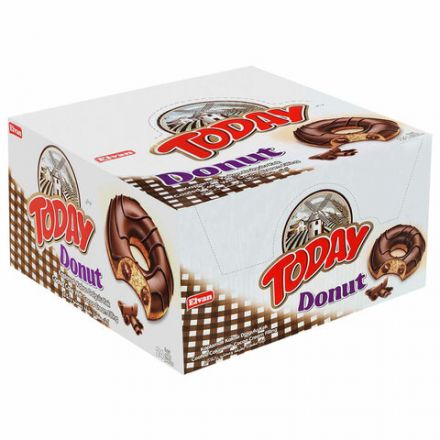 Кекс TODAY "Donut", со вкусом какао, ТУРЦИЯ, 24 штуки по 40 г в шоу-боксе, 1368т