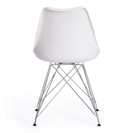 Стул Тулип Айрон Чаир/Tulip Iron Chair (мод.EC-123)/1 шт. в упаковке металл/пластик, 54,5*48*83,5см, white (белый)