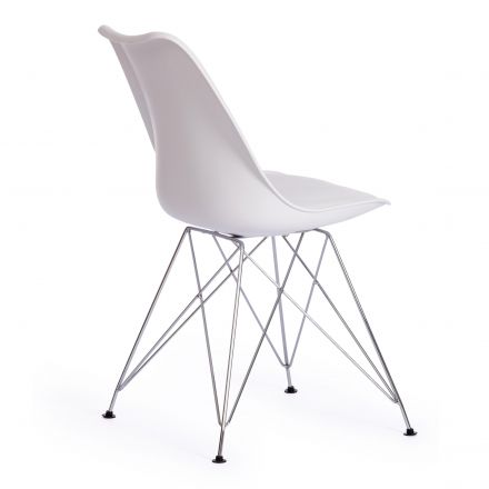 Стул Тулип Айрон Чаир/Tulip Iron Chair (мод.EC-123)/1 шт. в упаковке металл/пластик, 54,5*48*83,5см, white (белый)
