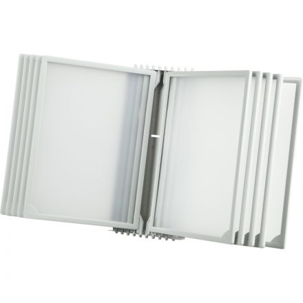 Демосистема настенная перекидная,10 панелей А4, цвет серый 153079-03 Демосистема настенная перекидная,10 панелей А4, цвет серый 153079-03