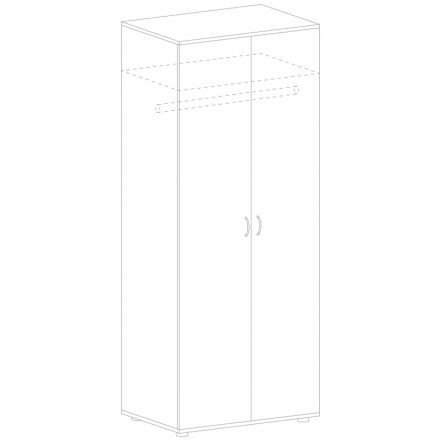 Гардероб MS_Агат глубокий АО-28 ольха