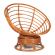 Кресло-качалка Папасан/Papasan (W 23/01 B) /с подушкой/ 115х78х104см, коньячный, ткань старт