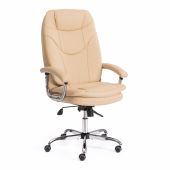 Кресло Tetchair SOFTY LUX , кож/зам, бежевый, 36-34