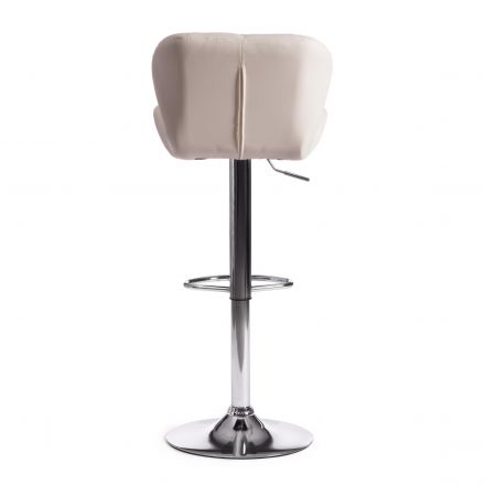 Стул барный BIAGGIO (mod. KY717), металл/экокожа, 44*50*83-103 см, белый/хром Стул барный BIAGGIO (mod. KY717), металл/экокожа, 44*50*83-103 см, белый/хром