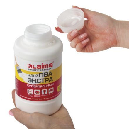 Клей ПВА Экстра Суперпрочный 1 кг (керамика, ткань, кожа, дерево, бумага, картон), LAIMA, 606432 Клей ПВА Экстра Суперпрочный 1 кг (керамика, ткань, кожа, дерево, бумага, картон), LAIMA, 606432