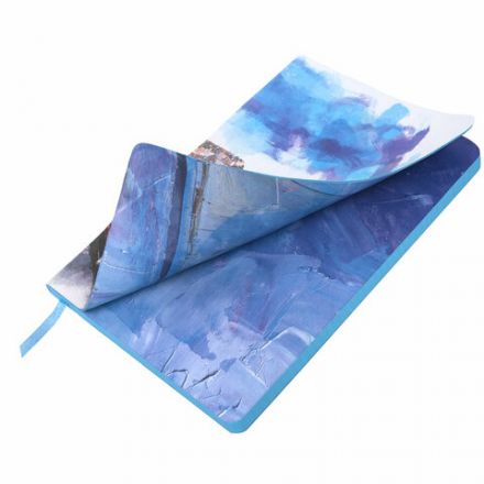 Блокнот А5 (143x210 мм), BRAUBERG VISTA "Bay of joy", под кожу, гибкий, 80 л., 112086 Блокнот А5 (143x210 мм), BRAUBERG VISTA "Bay of joy", под кожу, гибкий, 80 л., 112086