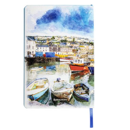 Блокнот А5 (143x210 мм), BRAUBERG VISTA "Bay of joy", под кожу, гибкий, 80 л., 112086 Блокнот А5 (143x210 мм), BRAUBERG VISTA "Bay of joy", под кожу, гибкий, 80 л., 112086
