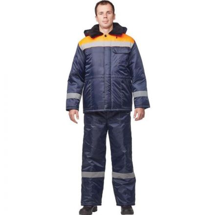 Куртка рабочая зимняя муж з32-КУ син/оранж оксф 68-70/170-176 Куртка рабочая зимняя муж з32-КУ син/оранж оксф 68-70/170-176