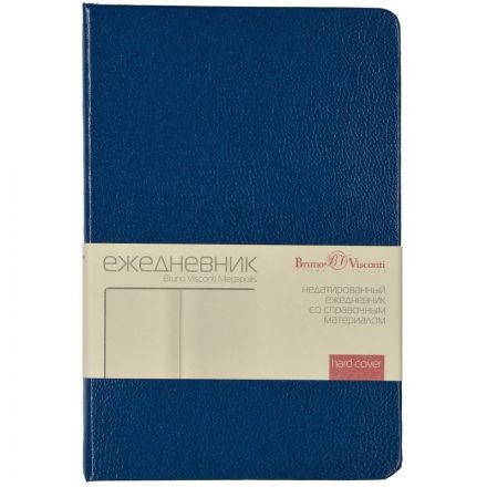 Ежедневник недатированный Bruno Visconti Megapolis искусственная кожа А6 100 листов синий (88x131 мм) Ежедневник недатированный Bruno Visconti Megapolis искусственная кожа А6 100 листов синий (88x131 мм)