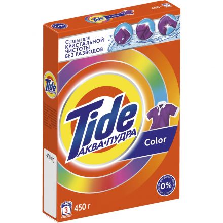 Порошок стиральный Tide Аква Пудра Color автомат 450г д/цветного белья