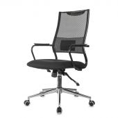 Кресло VB_Бюрократ CH Balance-LUX черный сетка/ткань крестов металл Кресло VB_Бюрократ CH Balance-LUX черный сетка/ткань крестов металл