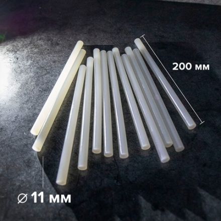 Клеевые стержни, диаметр 11 мм, длина 200 мм, белые, комплект 12 штук, BRAUBERG, европодвес, 670299 Клеевые стержни, диаметр 11 мм, длина 200 мм, белые, комплект 12 штук, BRAUBERG, европодвес, 670299