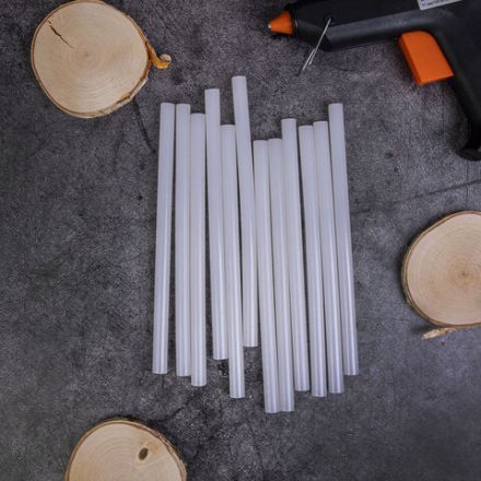 Клеевые стержни, диаметр 11 мм, длина 200 мм, белые, комплект 12 штук, BRAUBERG, европодвес, 670299 Клеевые стержни, диаметр 11 мм, длина 200 мм, белые, комплект 12 штук, BRAUBERG, европодвес, 670299