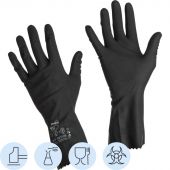 Перчатки защитные латекс,черный Manipula КЩС-2 (L-U-032/CG-943) р.9-9,5