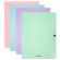 Папка на кнопке пластиковая BRAUBERG "PASTEL", А4, 3 клапана, 600 мкм, цвета ассорти, 272886