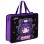 Папка на молнии с ручками ЮНЛАНДИЯ А4, 1 отделение, пластик, 80 мм, "Anime fan", 273362 Папка на молнии с ручками ЮНЛАНДИЯ А4, 1 отделение, пластик, 80 мм, "Anime fan", 273362