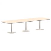 Конференц стол ПРГ-7 Клен/Белый 3600х1200х750 Конференц стол ПРГ-7 Клен/Белый 3600х1200х750