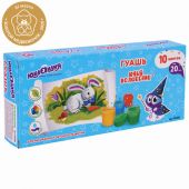 Гуашь ЮНЛАНДИЯ "ЮНЫЙ ВОЛШЕБНИК", 10 цветов по 20 мл, высшее качество, 191332 Гуашь ЮНЛАНДИЯ "ЮНЫЙ ВОЛШЕБНИК", 10 цветов по 20 мл, высшее качество, 191332