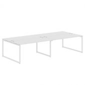 Стол 4-х местный XQWST 3214 Белый/Белый 3206х1406х750 Стол 4-х местный XQWST 3214 Белый/Белый 3206х1406х750